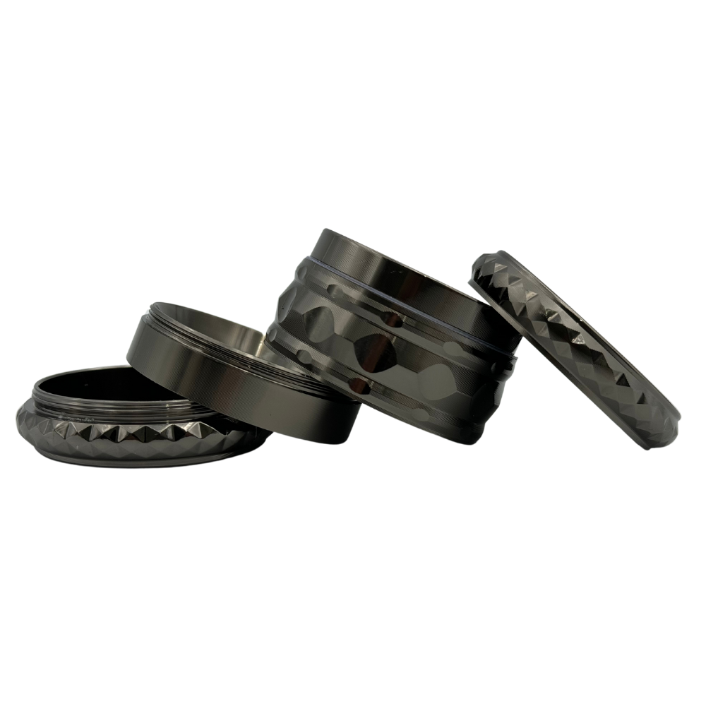 Arsenal Solid Ridged Diamond Hex 52mm 4-Pc Grinder - 3ct